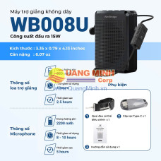 Máy trợ giảng WB008U – Micro đeo đầu không dây – 15W